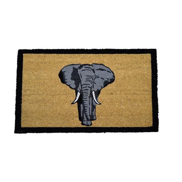 Geo Crafts Geo Crafts G390 18 x 30 in. PVC Bleach Elephant Entry Way Doormat - G390