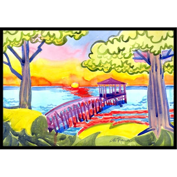 Carolines Treasures 24 x 36 in. Dock at the pier Indoor Or Outdoor Mat - 6060JMAT