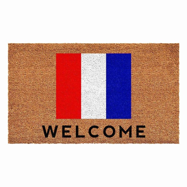 Calloway Mills Personalized Door Mat, Blue, Red, White, Black, Natural, 36 in W x 72 in L - 108123672T
