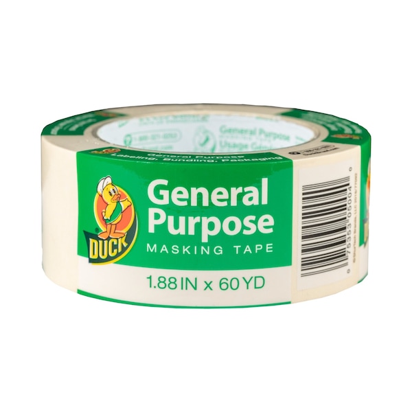 Duck Brand Duck 1.88 in. W X 60 yd L Beige Regular Strength Masking Tape 1 pk - 286504