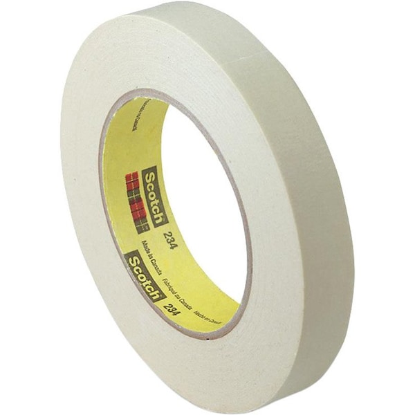 Scotch General Purpose Masking Tape 234 Tan Plastic Core, 18 mm x 55 m 5.9 mil, 24 per case Bulk - 234