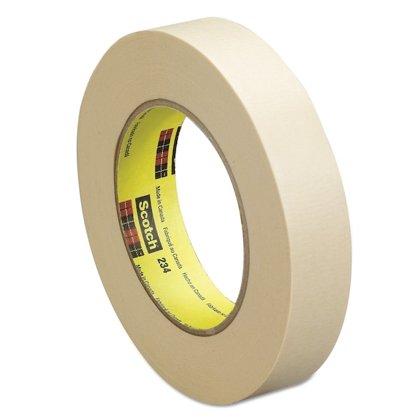Scotch General Purpose Masking Tape 234 Tan Plastic Core, 18 mm x 55 m 5.9 mil, 24 per case Bulk - 234