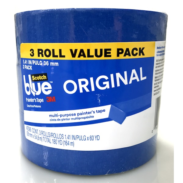 3M ScotchBlue 1.41 in. W X 60 yd L Blue Medium Strength Original Painter's Tape 3 pk - 2090-36AP3