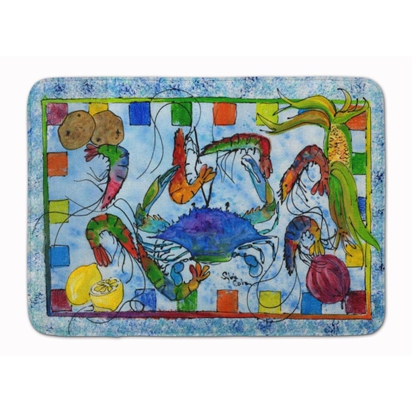 Carolines Treasures Crab Machine Washable Memory Foam Mat - 8066-RUG