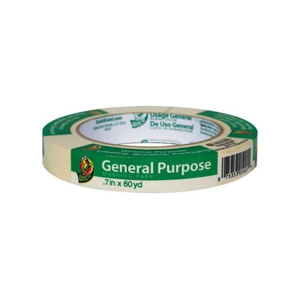 Duck Brand Duck 240349 0.70 in. x 60 yd General Use Masking Tape - pack of 24 - 12708