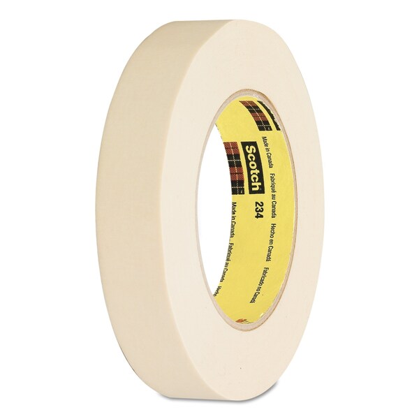 Scotch General Purpose Masking Tape 234 Tan Plastic Core, 12 mm x 55 m 5.9 mil, 24 per case Bulk - 234