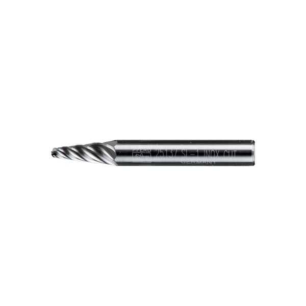 Pferd Carbide Bur - 14° Taper, INOX Cut - 1/4" x 5/8" x 1/4" Shank - SL-1 - 25137