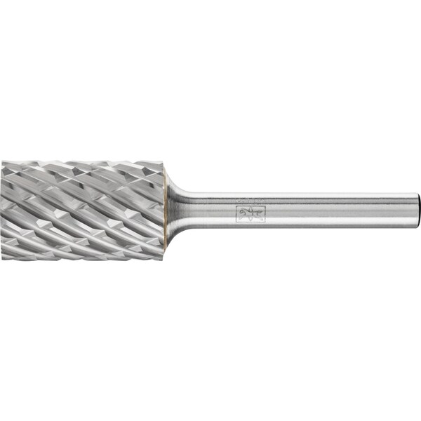 Pferd Carbide Bur - Cylind. (Plain End), STEEL Cut - 5/8" x 1" x 1/4" Shank - SA-6 - 24118