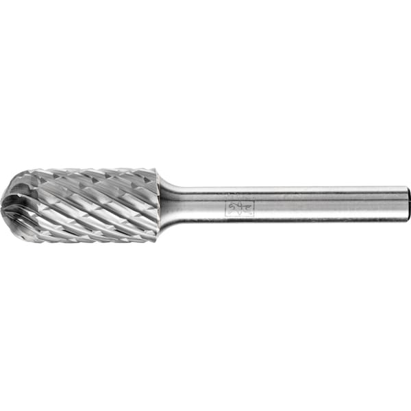 Pferd Carbide Bur - Cylind. (radius end), OMNI cut - 1/2" x 1" x 1/4" Shank - SC-5 L6 - 28017