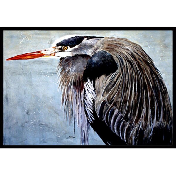Carolines Treasures 18 x 27 in. Blue Heron Indoor Or Outdoor Mat - 8652MAT
