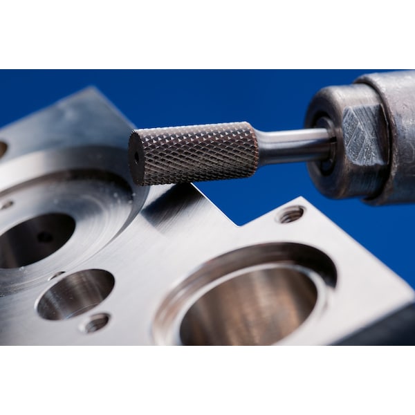 Pferd Carbide Bur - Cylind. (Plain End), MICRO Cut - 3/8" x 3/4" x 1/4" Shank - SA-3 - 27516
