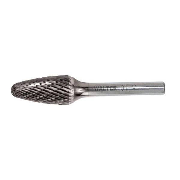 Walter Surface Technologies Carb Bur, Tree Sf 6" Shk 1/4"x3/8"x3/4" - 01V614