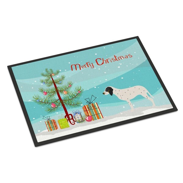 Carolines Treasures Gascon Saintongeois Christmas Indoor or Outdoor Mat - 18 x 27 in. - BB8437MAT