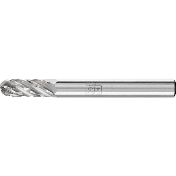 Pferd Carbide Bur - Cylind. Radius End, STEEL Cut - 1/4" x 5/8" x 1/4" Shank - SC-1 - 24398