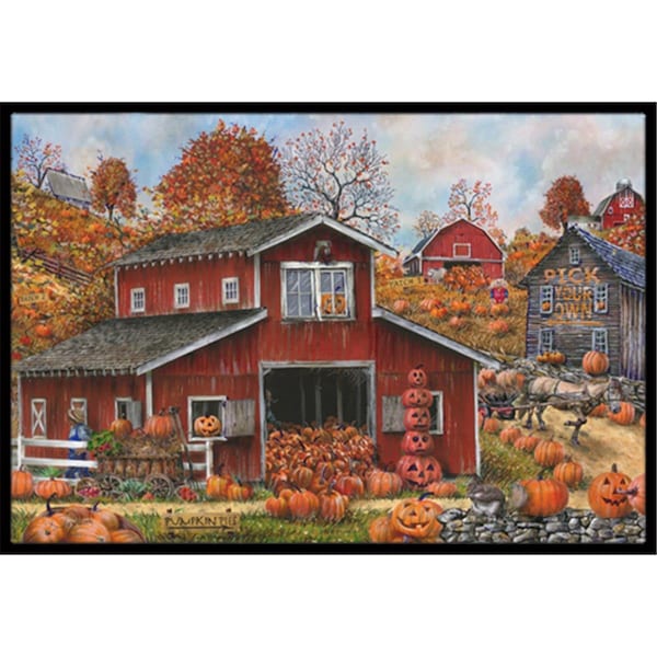 Jensendistributionservices Pick Your Own Pumpkins Fall Indoor & Outdoor Mat, 24 x 36 in. - MI2556494