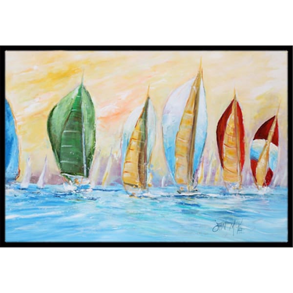 Carolines Treasures Reggatta Indoor and Outdoor Mat- 18 x 27 in. - JMK1002MAT