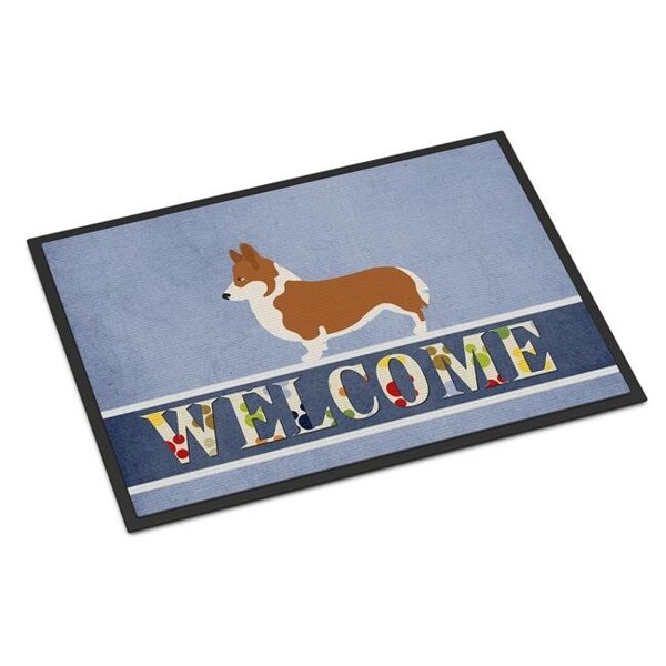 Carolines Treasures Carolines Treasures BB8320MAT Pembroke Welsh Corgi Welcome Indoor or Outdoor Mat - 18 x 27 in. - BB8320MAT