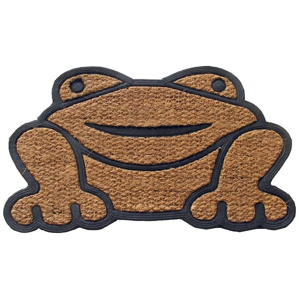 Geo Crafts Geo Crafts G112 FROG 18 x 30 in. Panama Tuffcor Frog Doormat - G112 FROG