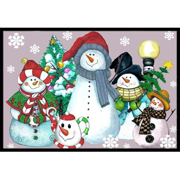 Jensendistributionservices Snowman Collection For The Holidays Indoor & Outdoor Mat; 24 x 36 in. - MI253142