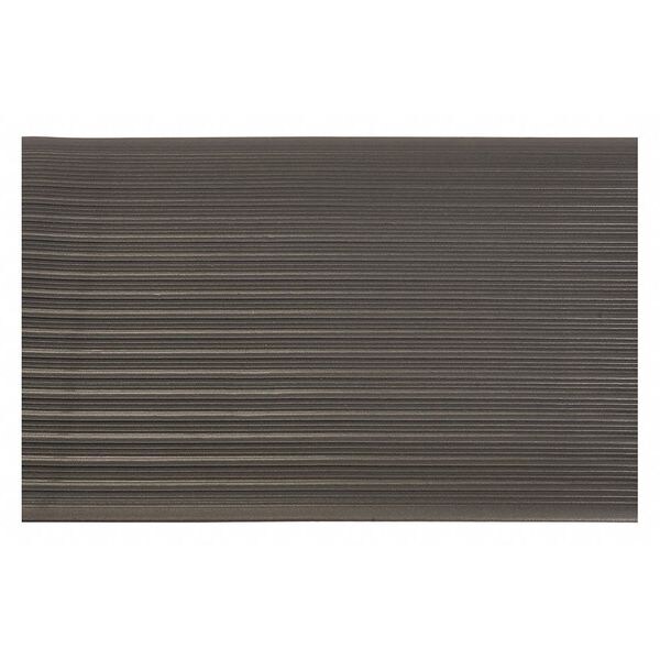 Genuine Joe Antifatigue Mat, 36" L x 24" W, 0.38" Thickness, Textured, Black - GJO53231