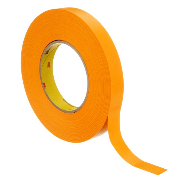 3M Painter's Tape, 45/64 in W x 60 yd L, 9.5 mil Thick, Orange, Rubber Adhesive, 48 PK - 2525