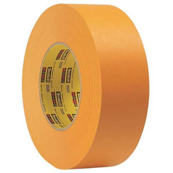 3M Painter's Tape, 45/64 in W x 60 yd L, 9.5 mil Thick, Orange, Rubber Adhesive, 48 PK - 2525