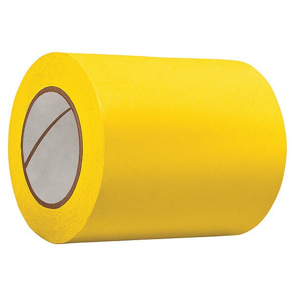 Zoro Select Masking Tape, 2 in W x 60 yd L, 4.9 mil Thick, Yellow, Rubber Adhesive, 24 PK - TC602-2"X60YD-YEL(CA-24)
