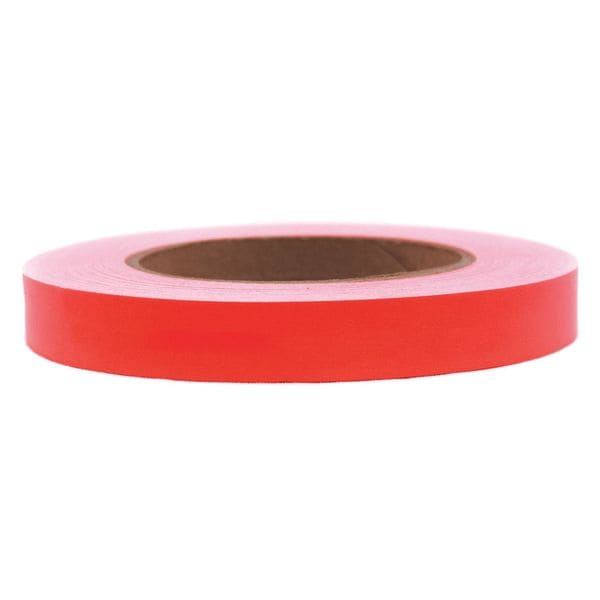 Roll Products Masking Tape, 3/4 in W x 60 yd L, 6 mil Thick, Red, Rubber Adhesive - 23022R