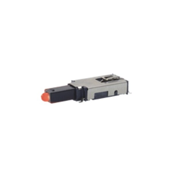 Interruptores de botón C&K Components Sw Pb On(On) Spdt Sq Plgr 0.25A 50Vdc - ELUMOASAQ2C22