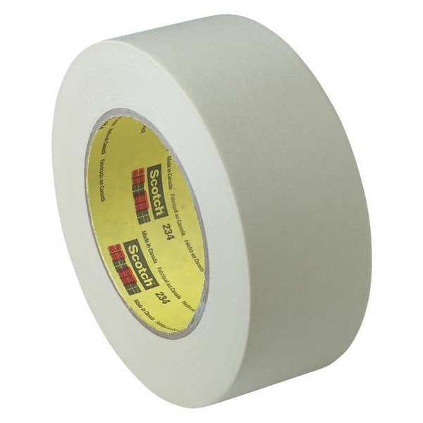 3M Masking Tape, 24 mm W x 55 m L, 5.9 mil Thick, Tan, Rubber Adhesive, 36 PK - 234