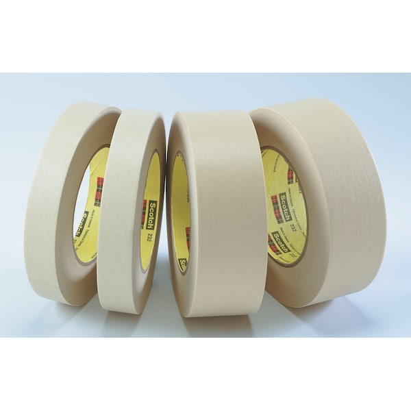 3M Painter's Tape, 48 mm W x 55 m L, 6.3 mil Thick, Tan, Rubber Adhesive - 232