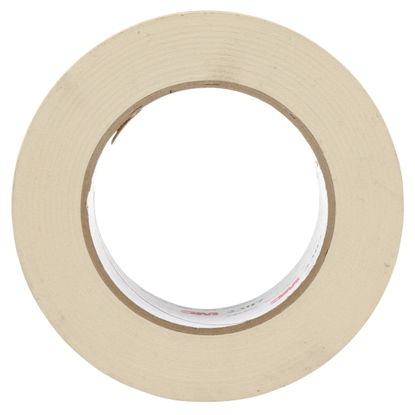 3M Masking Tape, 48 mm W x 55 m L, 5.2 mil Thick, Tan, Rubber Adhesive, 24 PK - 2307