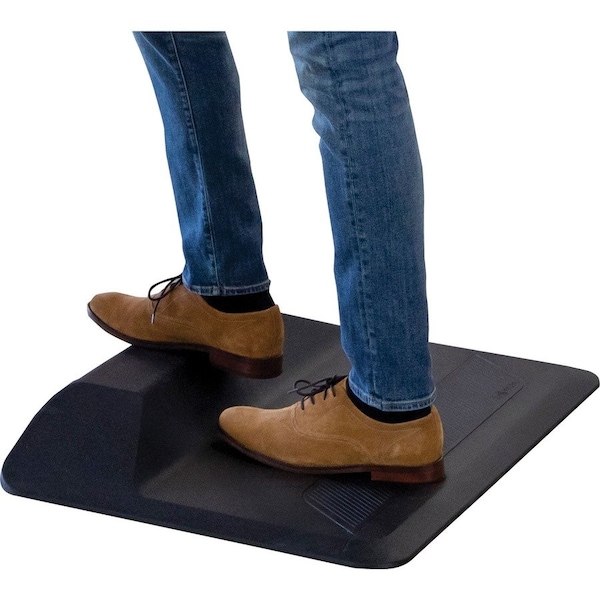 Fellowes Antifatigue Mat, 23.5 in L x 35.75 in W, .50 in Thickness, Black - FEL8707102