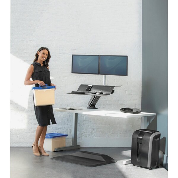 Fellowes Antifatigue Mat, 23.5 in L x 35.75 in W, .50 in Thickness, Black - FEL8707102