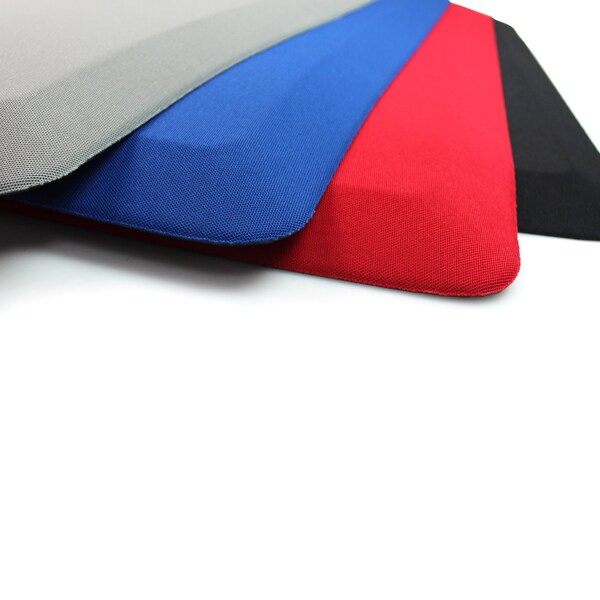 Floortex Antifatigue Mat, 24 in L x 16 in W, 0.8 in Thickness, Polyurethane with Polyester cover, Black - CC1624BLK