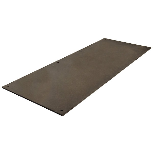 Checkers Ground Protection Mat, 1/2 in Thickness, High Density Polyethylene, Black - AM38S1