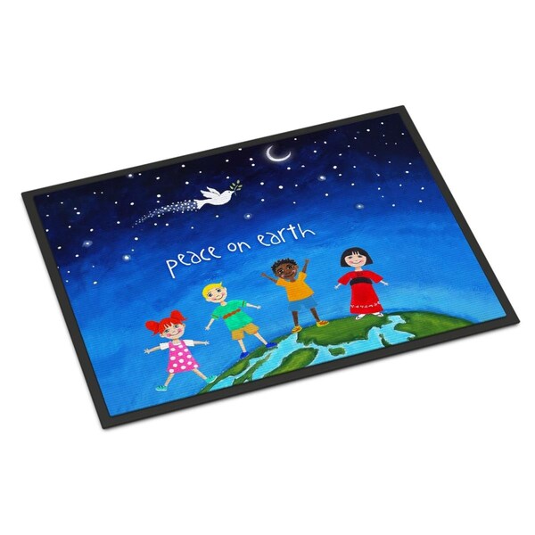 Carolines Treasures 24 x 36 in. Peace on Earth Indoor or Outdoor Mat - VHA3039JMAT