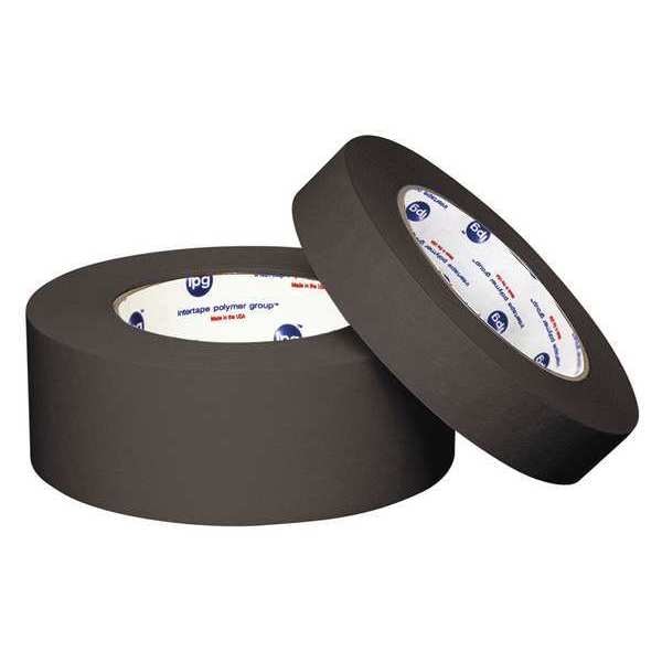 Intertape Pb1 Blk 12Mmx54.8M Ipg, Pk72, 0.47" W x 54.8" L, Black, Natural Rubber/Resin Adhesive, 72 PK - PB1...9