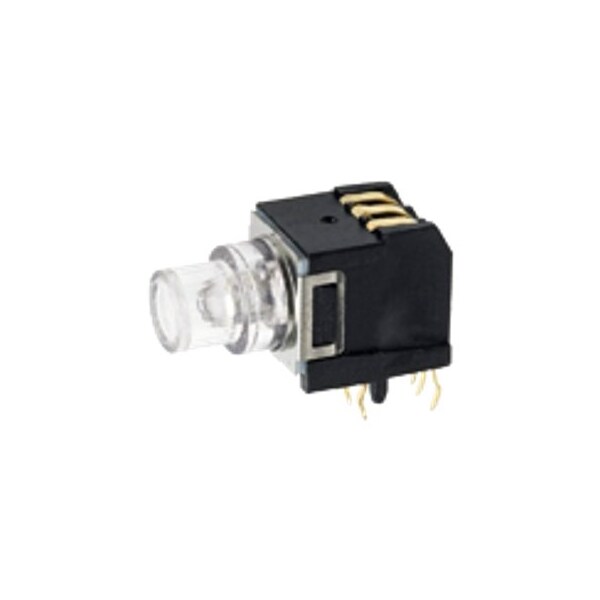 Componentes de teclado de C&K, 1 interruptor, Spdt, momentáneo-táctil, 0.1A, 32Vdc, 4N, 6 agujeros de PCB, soldadura - K5V2CL43T