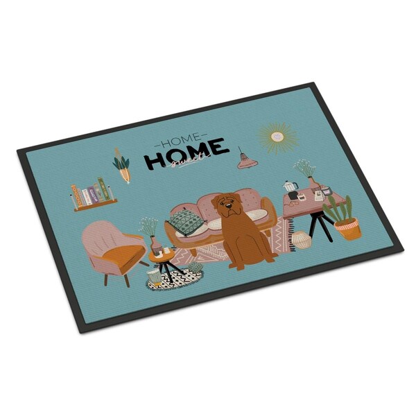 Carolines Treasures 24 x 36 in. Dogue De Bourdeaux Sweet Home Indoor or Outdoor Mat - CK7918JMAT