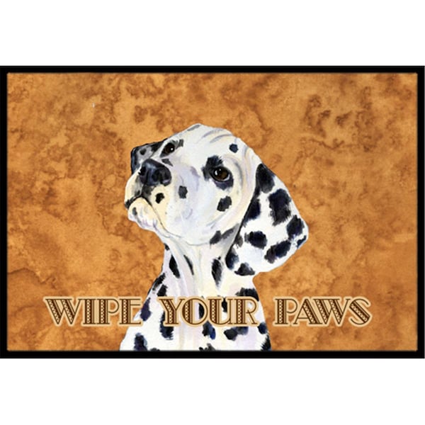 Jensendistributionservices 18 X 27 In. Dalmatian Wipe Your Paws Indoor Or Outdoor Mat - MI2553988