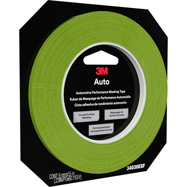 3M Automotive Performance Masking Tape, 6mm x 55m, 48 per case, 48PK - 34030ESF