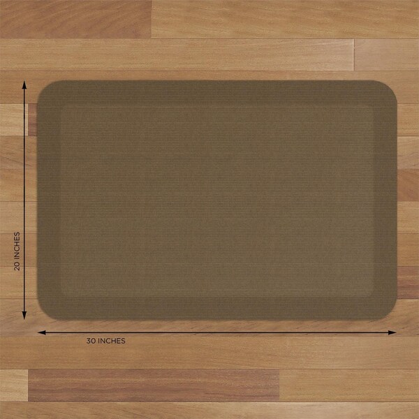 Gelpro Gel Pro 20 in. W X 30 in. L Khaki Polyurethane Foam Anti-Fatigue Mat - 108-23-2030-5-R