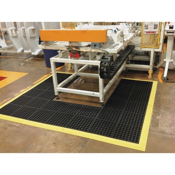 Wearwell Ramp Edge, Rubber, 3 in W x 3 ft 3 in L, 5/8 in Thick - 572