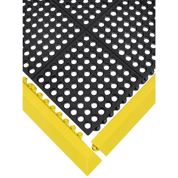 Wearwell Ramp Edge, Rubber, 3 in W x 3 ft 3 in L, 5/8 in Thick - 572