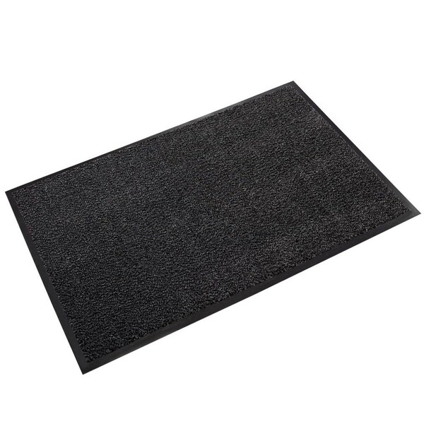 Crown Matting Technologies Carpeted Entrance Mat, Charcoal, 6 ft W x 60 ft L - DSR0072CH