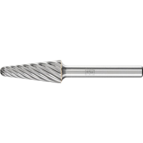 Pferd Carbide Bur - 14° Taper, INOX Cut - 1/2" x 1-1/8" x 1/4" Shank - SL-4 - 25167