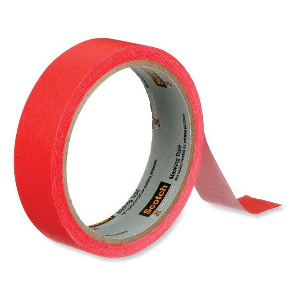 Scotch Expressions Masking Tape, 3in Core, 0.94in x 20 yds, Primary Red - 3437-PRD