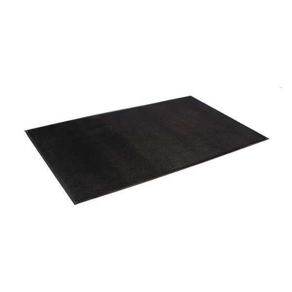 Crown Matting Technologies Carpeted Wiper Mat, Carpet, Black, 4' W x 10' L - WP 0410BK