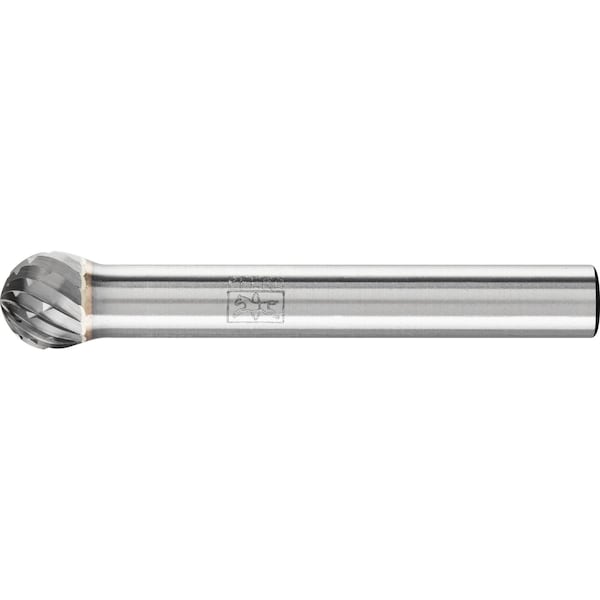 Pferd Carbide Bur - Ball Shape, DBL Cut - 5/16" x 1/4" x 1/4" Shank - SD-2 - 24552